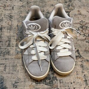 Adidas Campus 00 Light Gray Suede Sneakers men’s 8.5 women’s 9.5